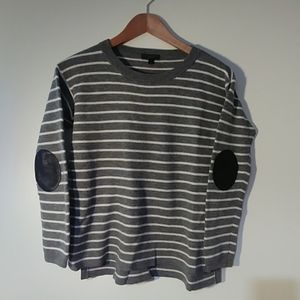 J Crew 100% merino wool striped sweater